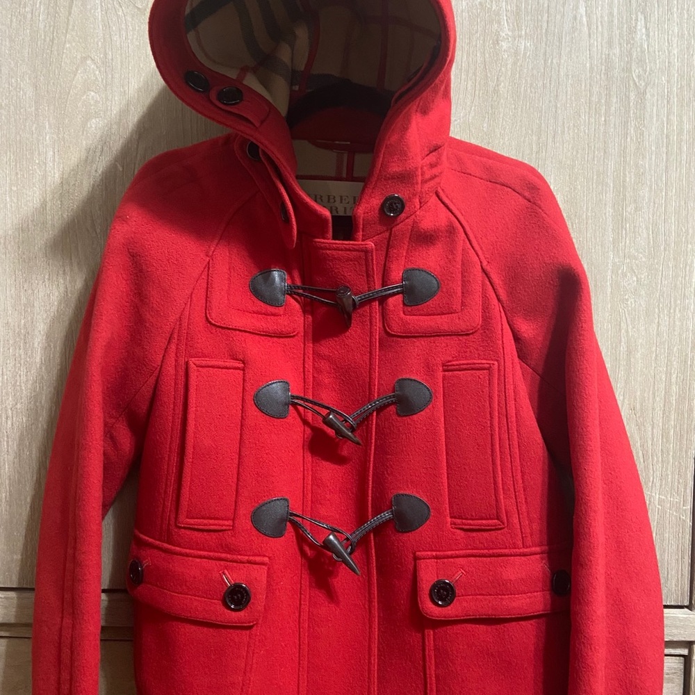 Burberry Peacoat with hood